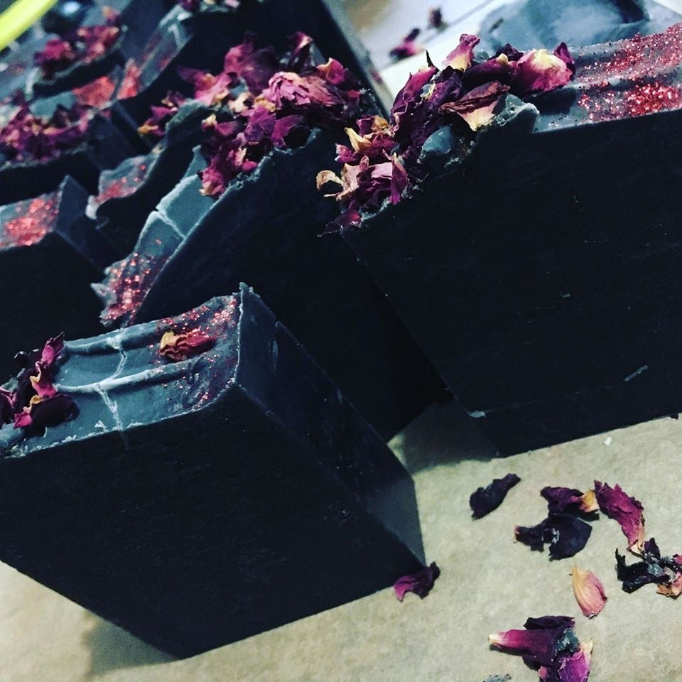 Handmade Soap - Black Rose & Oud W/ Activated Charcoal