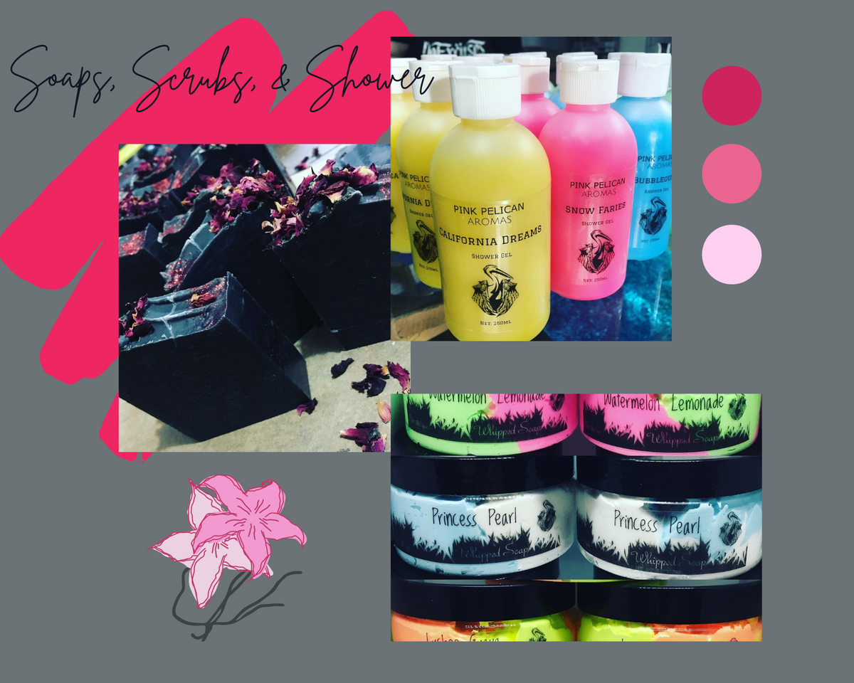 Soaps, Scrubs & Shower