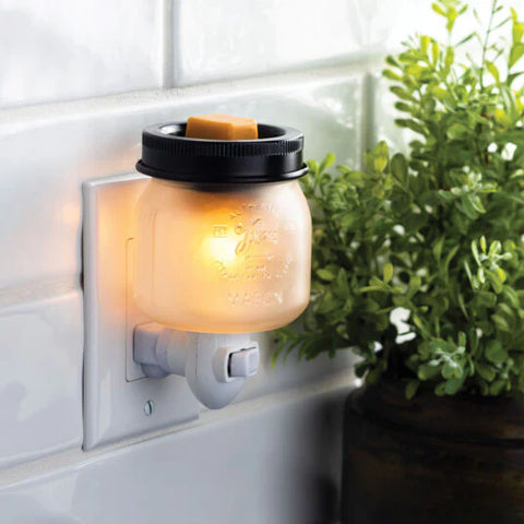 Glass Mason Jar Pluggable Warmer