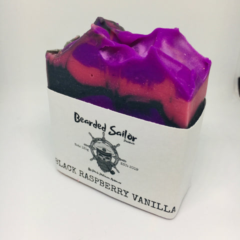 Handmade Soap - Black Raspberry Vanilla W/ Activated Charcoal