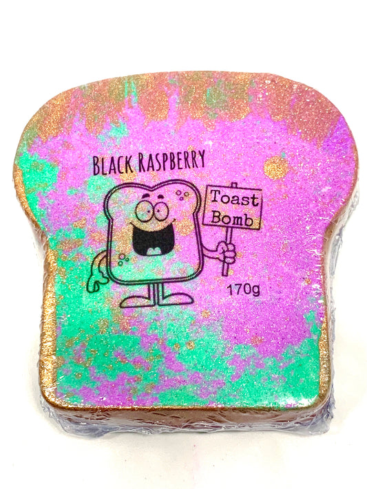 Golden Toast Black Raspberry Bath Bomb