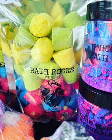 Bath Rocks Unscented Colour Pop Mini Bath Bombs
