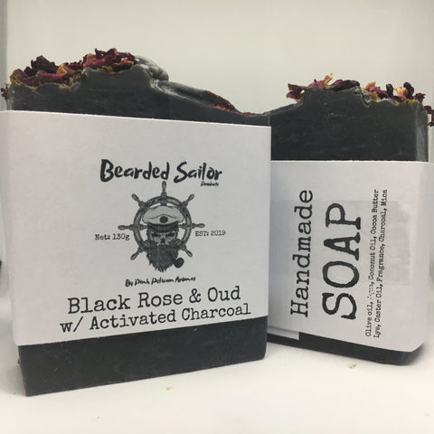 Handmade Soap - Black Rose & Oud  W/ Activated Charcoal